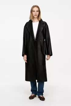 Кожаные балетки Arket, черный