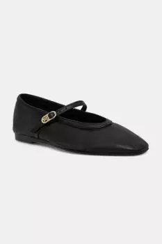 Кожаные балетки BALLERINA MARYJANE SOFT LEATHER Tommy Hilfiger, черный