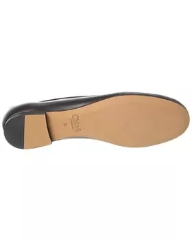 Кожаные балетки Chlo Lauren, черный