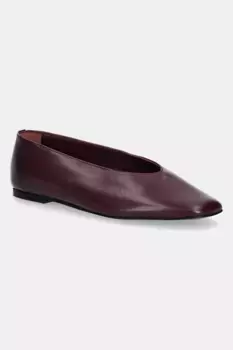Кожаные балетки CLASSIC BALLERINA - LTH Calvin Klein, фиолетовый