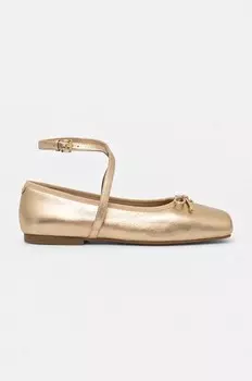 Кожаные балетки Collette Michael Michael Kors, золотой