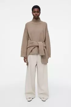 Кожаные балетки Cos, экрю