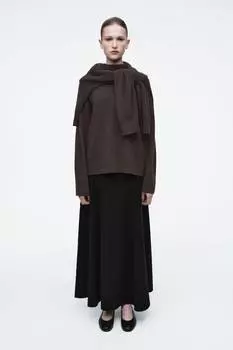 Кожаные балетки Cos, черный