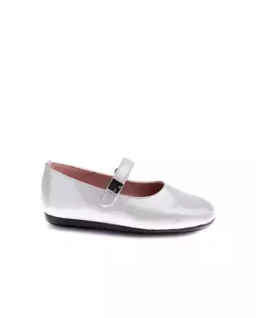 Кожаные балетки для девочек на застежке-липучке Pablosky, белый