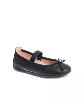 Кожаные балетки для девочки на резинке Pablosky, синий