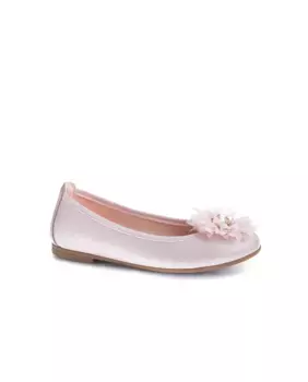 Кожаные балетки для девочки на резинке Pablosky, розовый