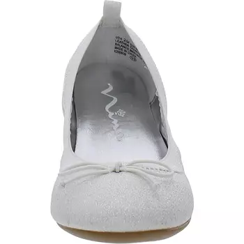 Кожаные балетки для маленьких детей для девочек Nina, белый