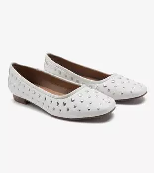 Кожаные балетки Dollis Балетные туфли Off the Hook, белый