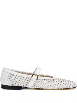 Кожаные балетки Doucal's, белый