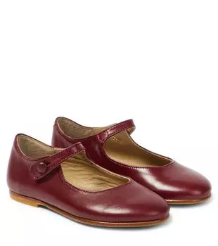 Кожаные балетки ella Bonpoint, фиолетовый