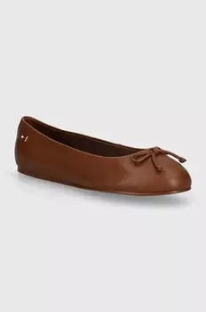 Кожаные балетки ESSENTIAL CHIC BallERINA Tommy Hilfiger, коричневый