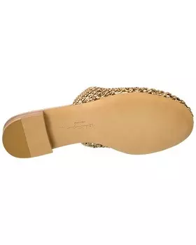 Кожаные балетки Ferragamo Ellas Salvatore Ferragamo, золото