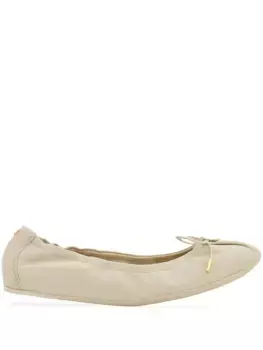 Кожаные балетки Ferragamo, нейтральный