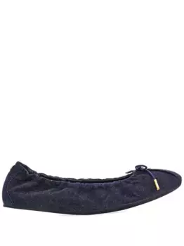 Кожаные балетки Ferragamo, синий