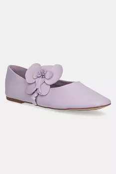 Кожаные балетки FLORALINA Aldo, фиолетовый