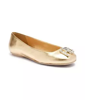 Кожаные балетки Furla Ballet Furla, золотой