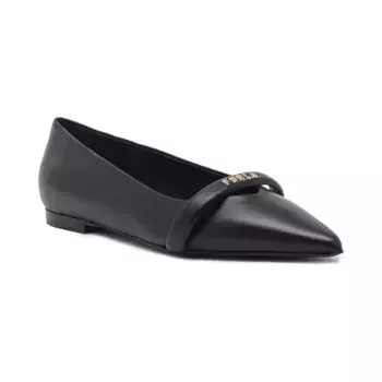 Кожаные балетки Furla, черный