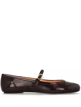 Кожаные балетки Gianvito Rossi, красный