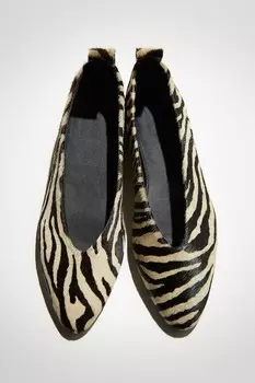 Кожаные балетки H&M, мультиколор