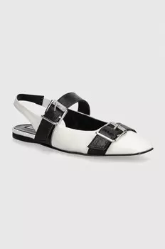 Кожаные балетки Karl Lagerfeld KONNIE, белый