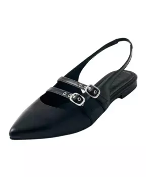 Кожаные балетки крапивника Alohas, черный