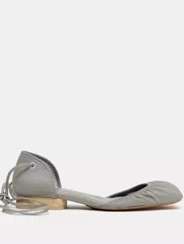 Кожаные балетки LEMAIRE, серый