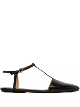 Кожаные балетки Marsll, черный