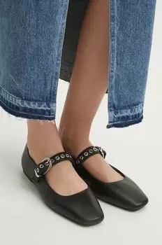 Кожаные балетки Medicine, черный