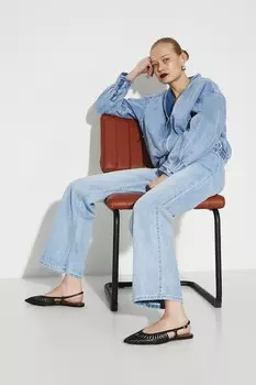 Кожаные балетки Medicine, черный