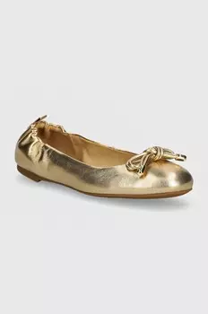 Кожаные балетки MICHAEL Michael Kors Astra, золотой