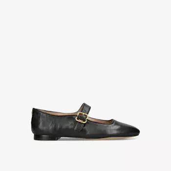 Кожаные балетки Michaela с квадратным носком Sam Edelman, черный