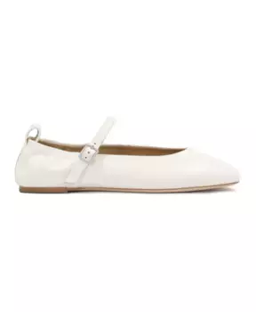 Кожаные балетки на бретелях Kazar Studio, белый