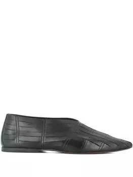 Кожаные балетки Pantanetti, черный