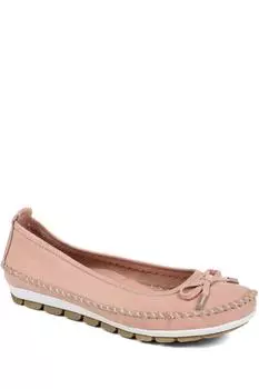 Кожаные балетки Pavers, розовый