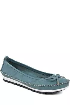 Кожаные балетки Pavers, синий