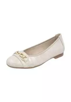 Кожаные балетки Remonte, серебряный