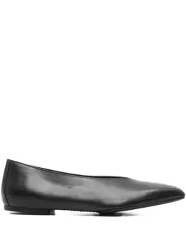 Кожаные балетки Rick Owens, черный