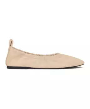 Кожаные балетки с эластичным верхом Kazar Studio, бежевый