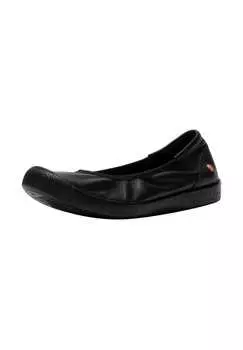 Кожаные балетки Softinos, черный