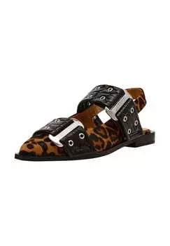 Кожаные балетки Steve Madden, цвет leopard