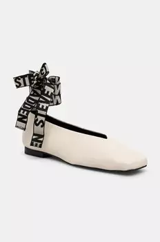 Кожаные балетки Steve Madden Fosse, бежевый