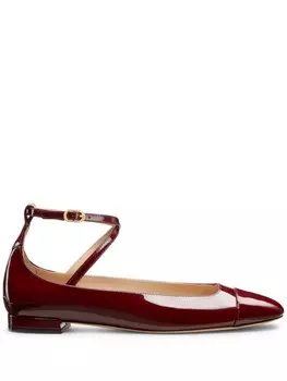 Кожаные балетки Stuart Weitzman, красный