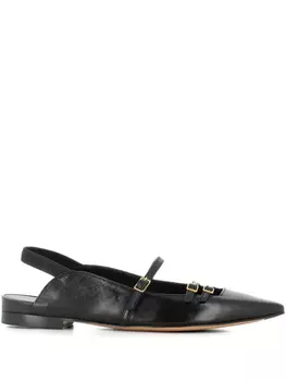 Кожаные балетки Tassinari, черный