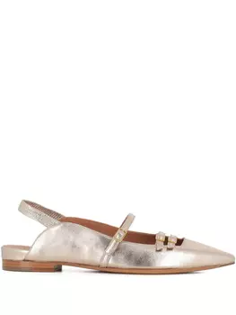 Кожаные балетки Tassinari, золотой