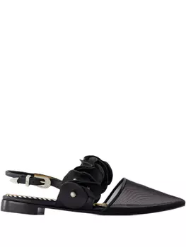 Кожаные балетки Toga Pulla, черный