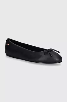 Кожаные балетки Tommy Hilfiger ESSENTIAL CHIC BALLERINA, темно-синий