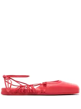 Кожаные балетки Vic Matie, красный