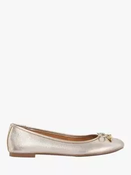 Кожаные балетные туфли-лодочки hallo Dune, золотой