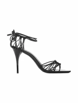 Кожаные босоножки Babylone Russo Saint Laurent, черный