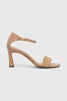 Кожаные босоножки Baldowski, бежевый
